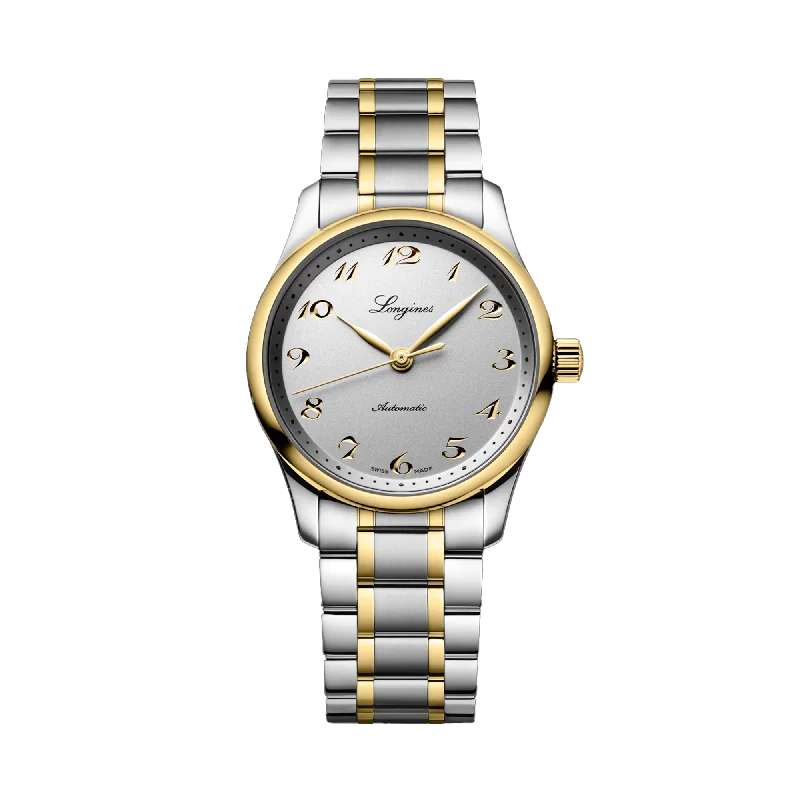 Longines Master Women's 34mm Stainless Steel & 18ct Yellow Automatic Watch L2.357.5.72.7