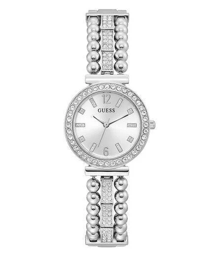 Guess Women's 30mm Silver Plated Quartz Watch GW0401L1