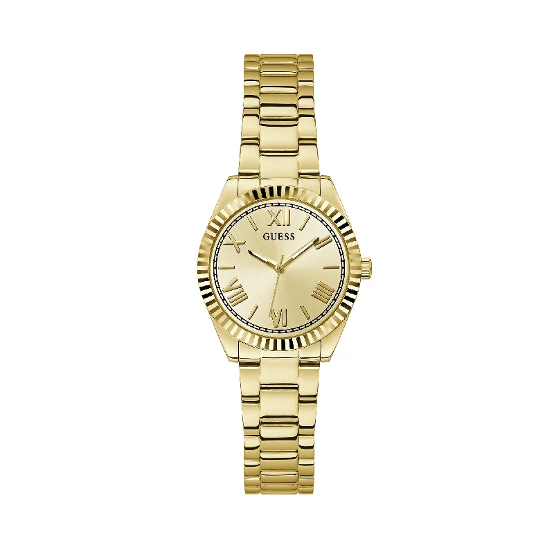 Guess Women's 30mm Gold Mini Luna Vintage Quartz Watch GW0687L2