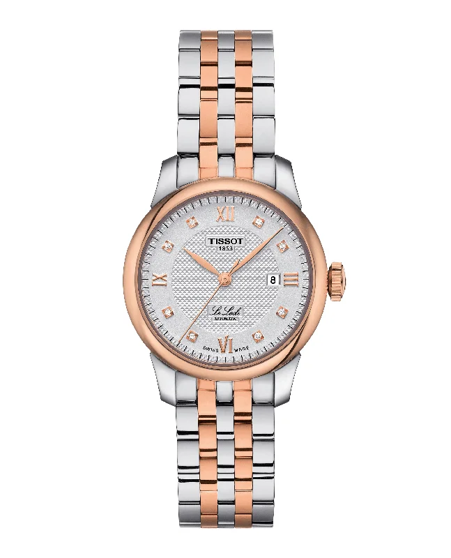 Tissot T-Classic Le Locle Women's 29mm Stainless Steel & Rose IP Automatic T006.207.22.036.00