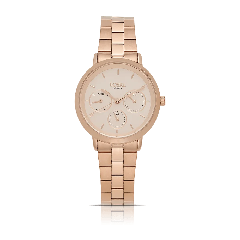 Loyal Women's Academy Rose 33mm PVD Quartz Sport Watch Pink Dial