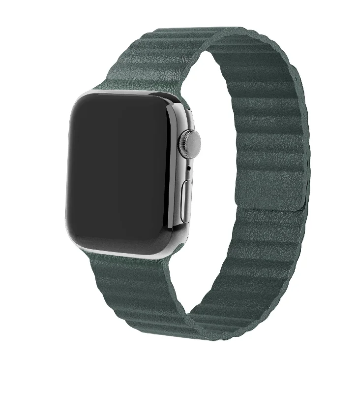 Apple Watch Leather Loop Strap (Viridian Green)