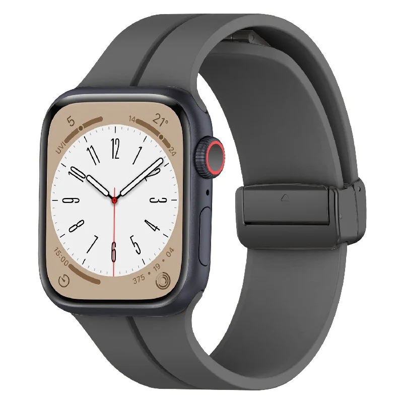 Apple Watch Magnetic D-Buckle Strap (Dark Grey)