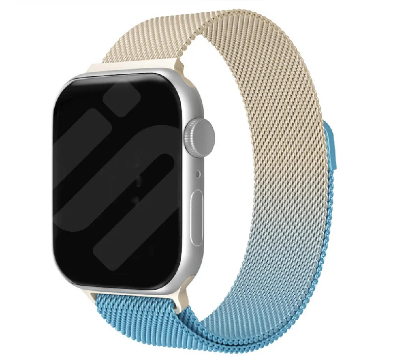 Apple Watch Milanese Strap (Gold/Blue)