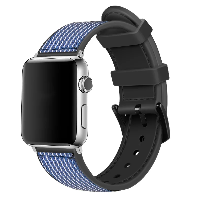 Apple Watch Hybrid Nylon Strap (Blue)