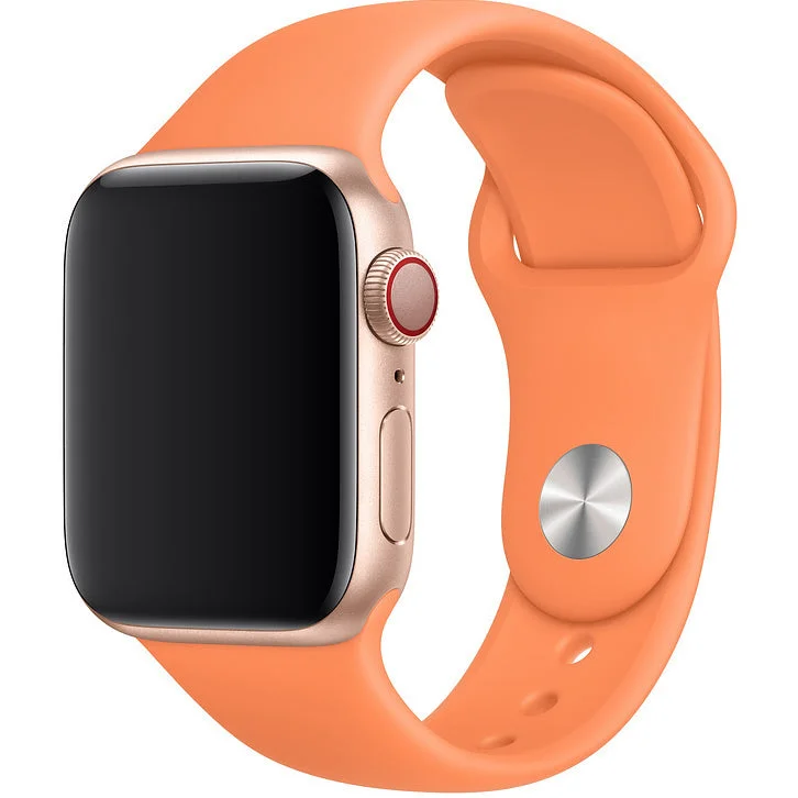 Apple Watch Silicone Strap (Orange-Pink) - 38/40/41mm