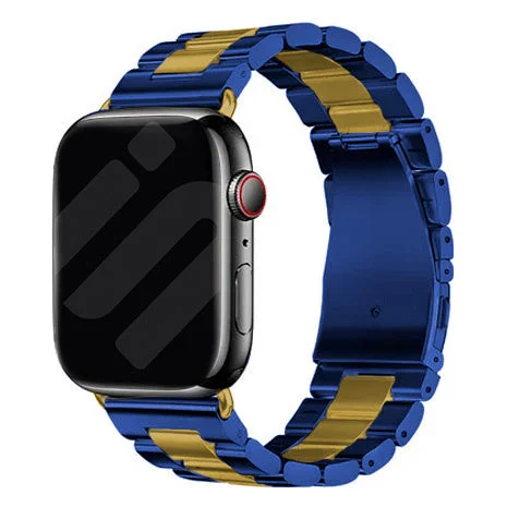 Apple Watch Steel Strap (Blue/Gold)