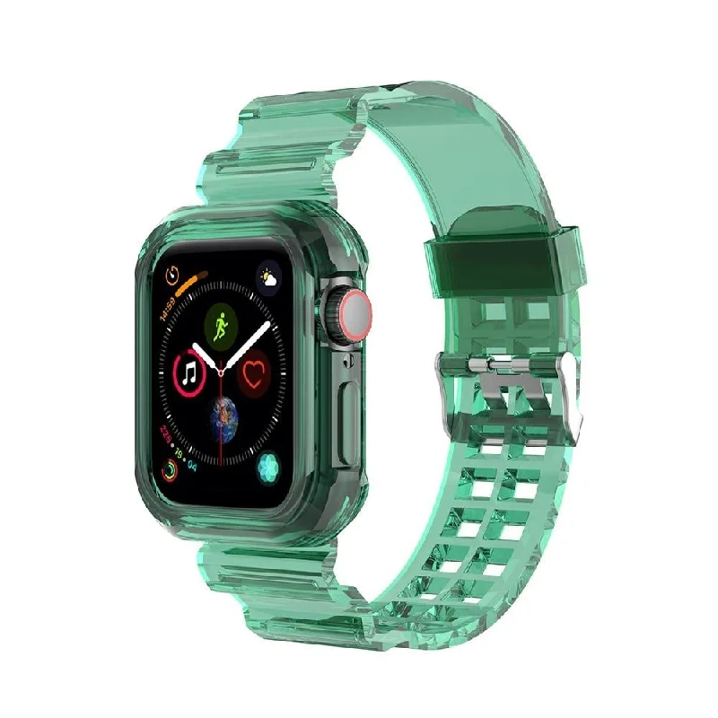 Apple Watch Transparent TPU Strap (Transparent Green)