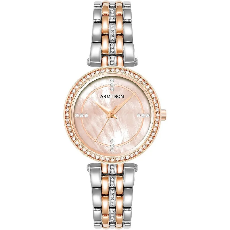 Armitron 75/5803MPTT Genuine Crystal Accented Bracelet Women's Watch