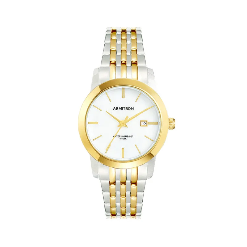 Armitron Women's Two-Tone Mother of Pearl Dial Watch, AR-75/5824MPTT