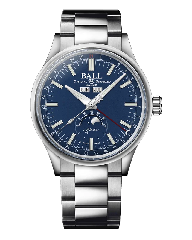 Ball Engineer II Moon Calendar - NM3016C-S1J-WH -  Blue