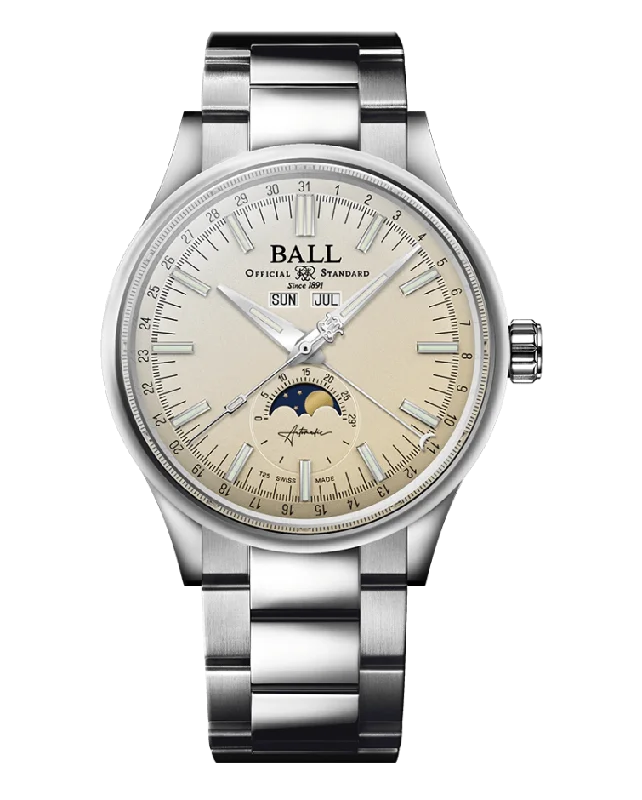 Ball Engineer II Moon Calendar - NM3016C-S1J-WH - CHAMPAGNE