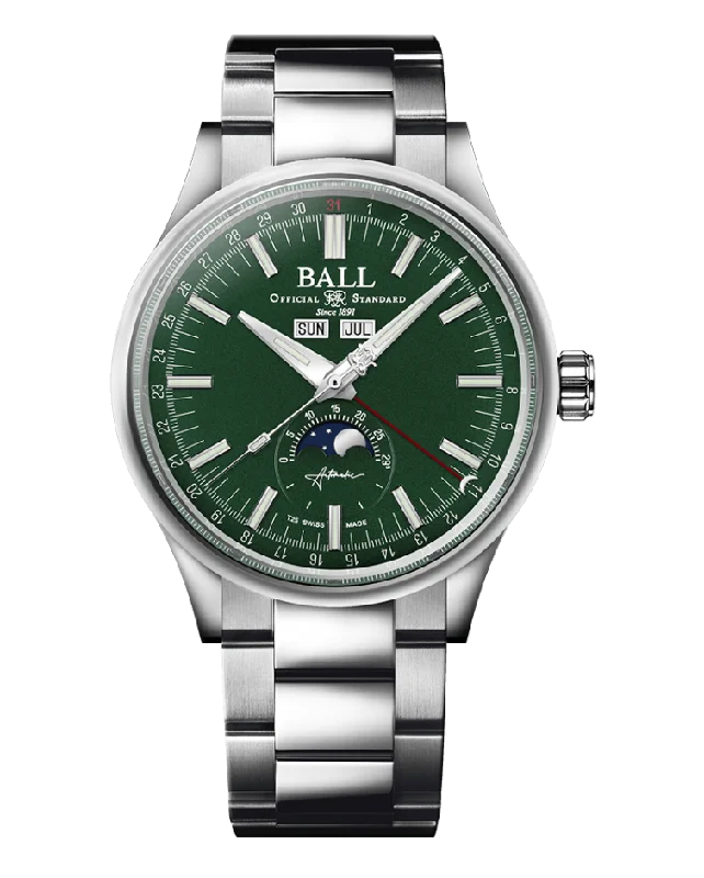 Ball Engineer II Moon Calendar - NM3016C-S1J-WH -  GREEN