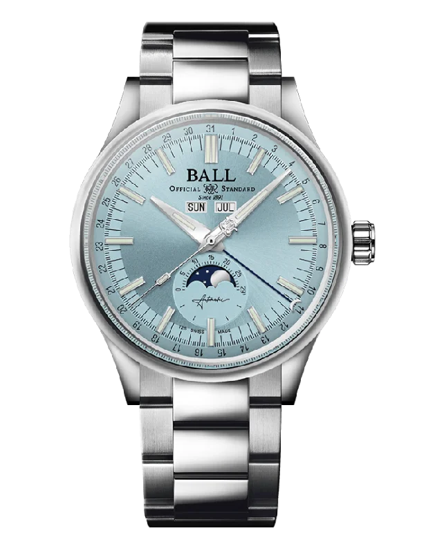 Ball Engineer II Moon Calendar - NM3016C-S1J-WH - ICE BLUE