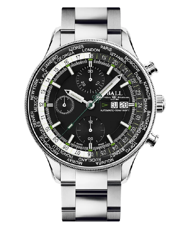 Ball Engineer II Navigator World Time Chronograph - CM3388D-S-BK