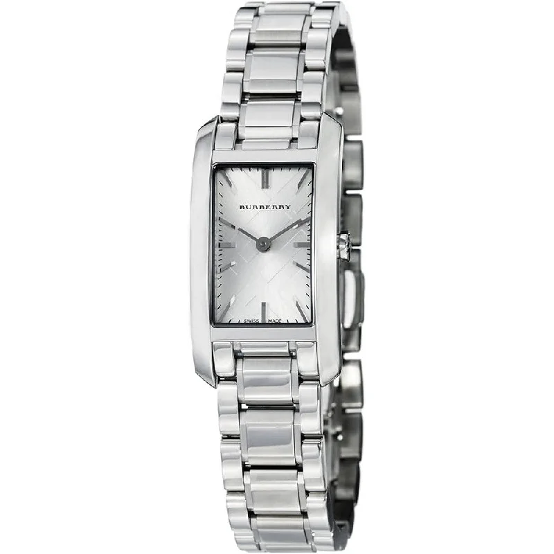 Burberry BU9500 Heritage Silver Dial Stainless Steel Analog Quartz Women Watch