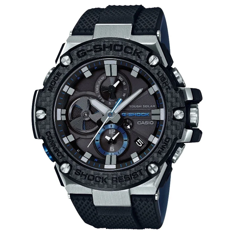 Casio Men's GSTB100XA-1A G-Shock Black Rubber Watch