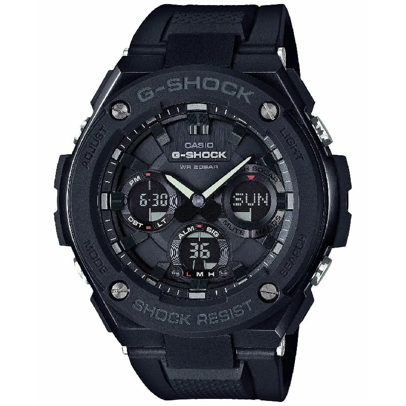 Casio Men's GSTS100G-1B G-Shock Analog-Digital Black Resin Watch