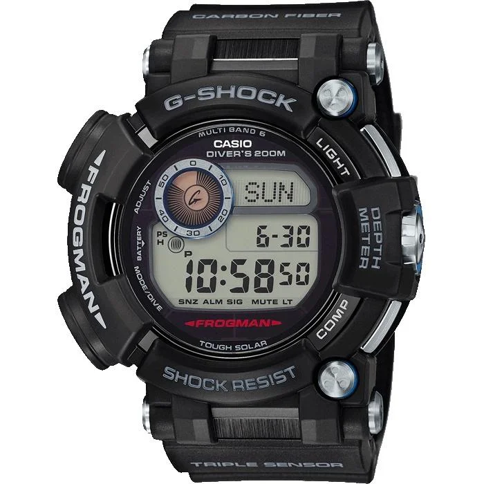 Casio Men's GWFD1000-1 G-Shock Black Carbon Fiber Watch