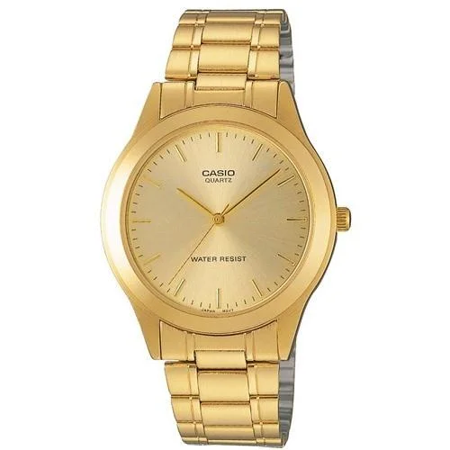 Casio Men's MTP-1128N-9A Fashion Gold-Tone Stainless Steel Watch