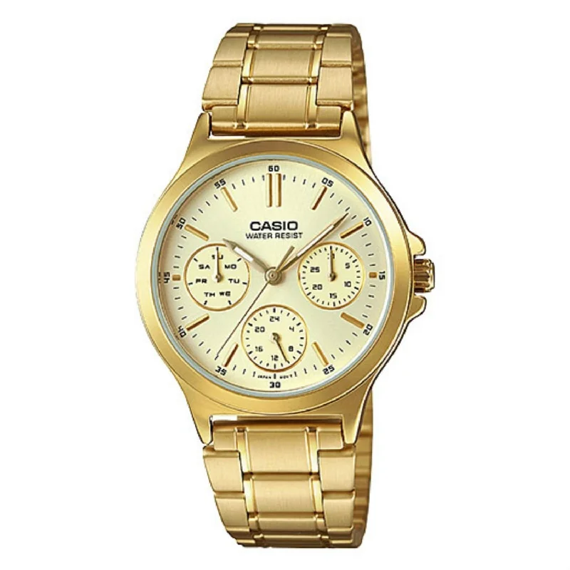 Casio Men's MTPV300G-9A Standard Gold-Tone Stainless Steel Watch