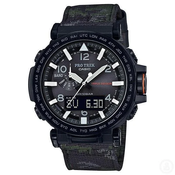 Casio Men's PRG650YBE-3 Pro Trek Camouflage Cloth Watch