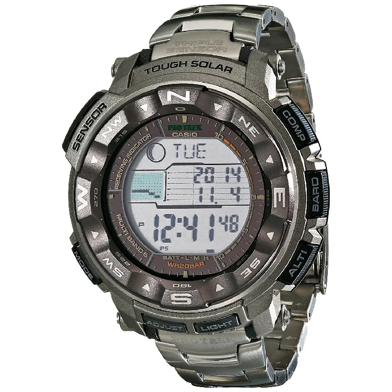 Casio Men's PRW2500T-7 G-Shock Pro Trek Digital Titanium Watch