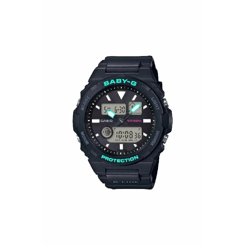 Casio Women's BAX100-1A Baby-G Black Resin Watch