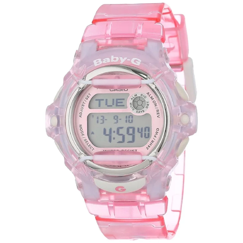 Casio Women's BG169R-4 Baby-G Digital Pink Resin Watch