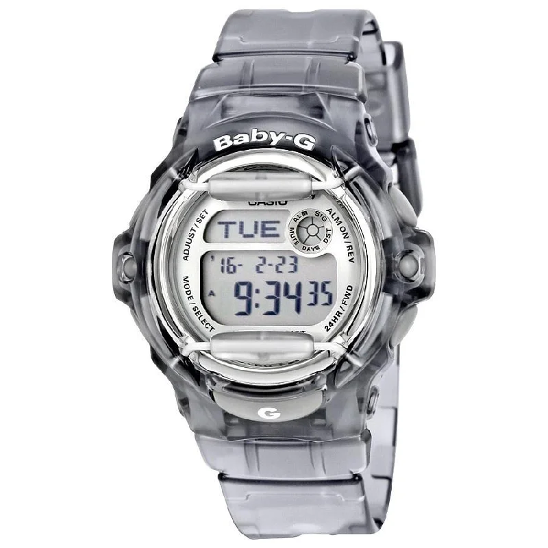 Casio Women's BG169R-8 Baby-G Digital Grey Resin Watch