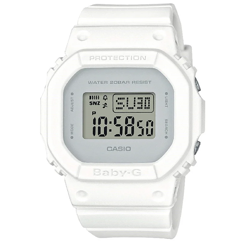 Casio Women's BGD560-7 Baby G White Resin Watch