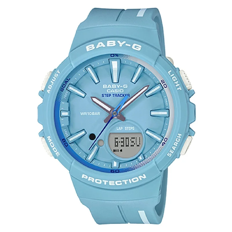 Casio Women's BGS100RT-2A Baby G Blue Resin Watch