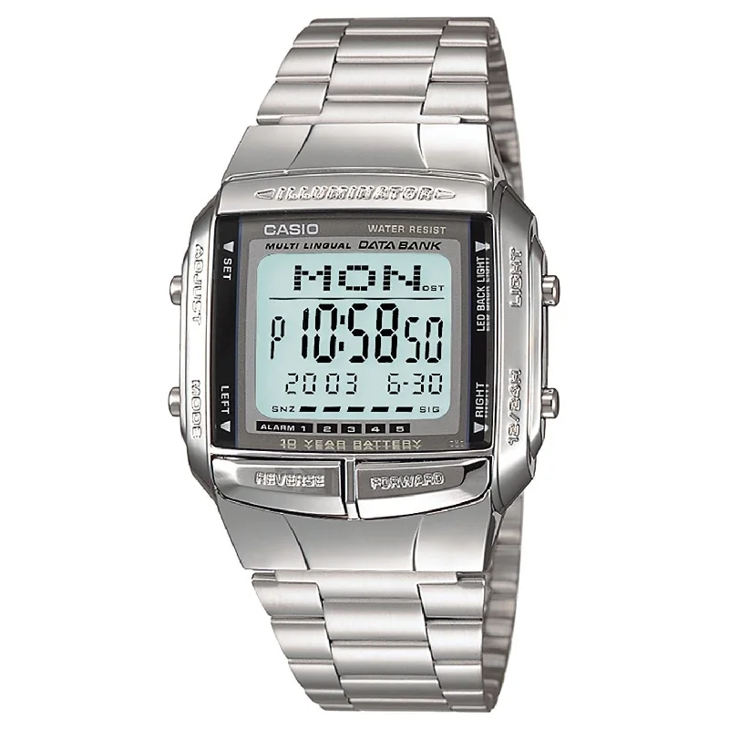 Casio Women's DB-360-1A Classic Digital Stainless Steel Watch