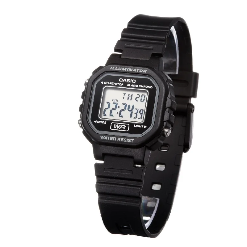 Casio Women's LA20WH-1A Classic Black Resin Watch