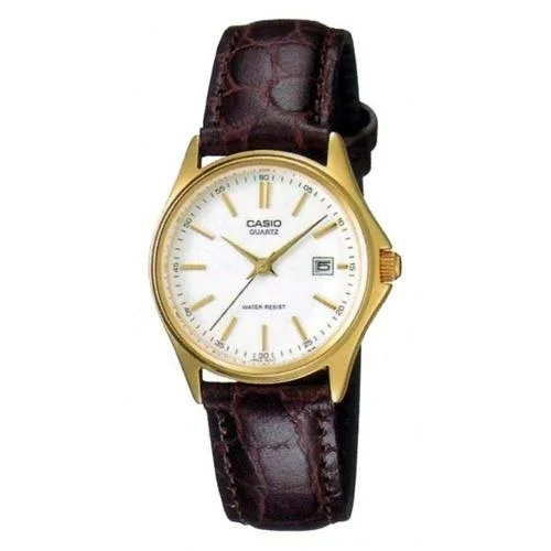 Casio Women's LTP-1183Q-7A Dress Brown Leather Watch