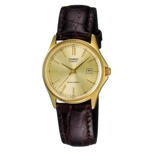 Casio Women's LTP-1183Q-9A Dress Brown Leather Watch