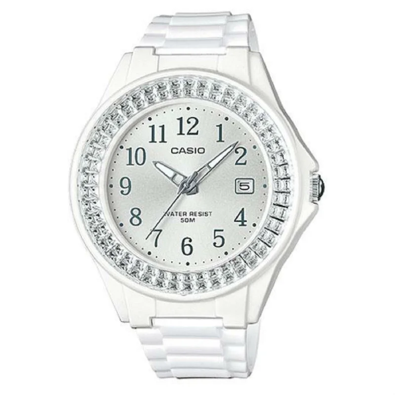 Casio Women's LX500H-7B2 Standard White Resin Watch