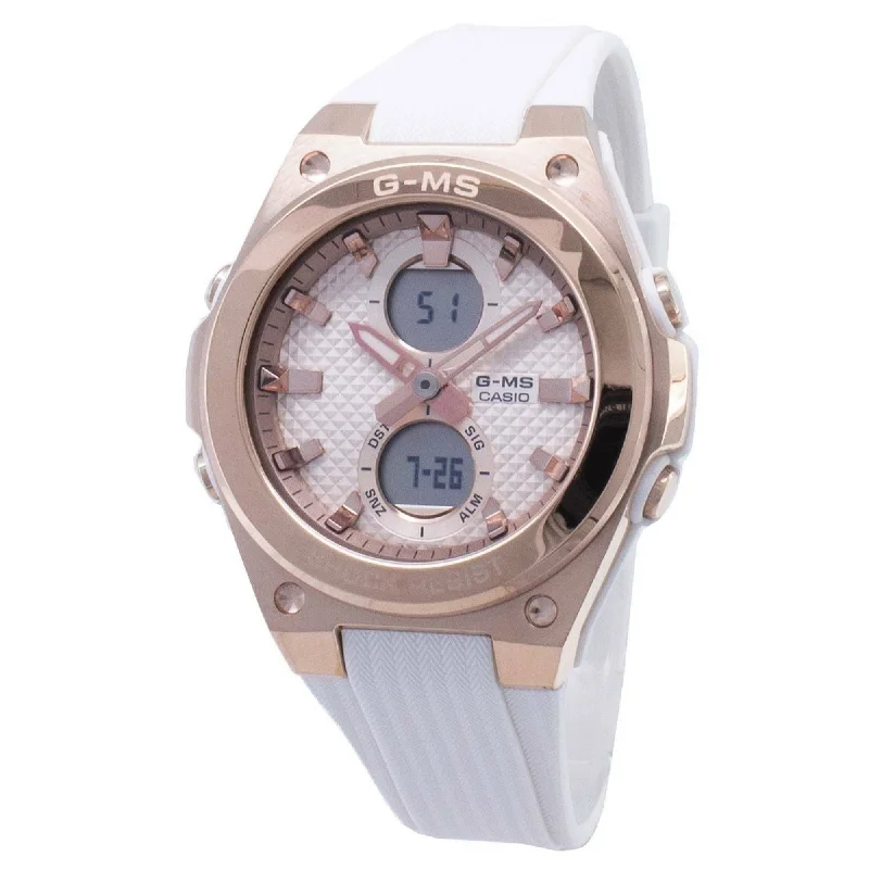 Casio Women's MSGC100G-7A Baby-G White Resin Watch