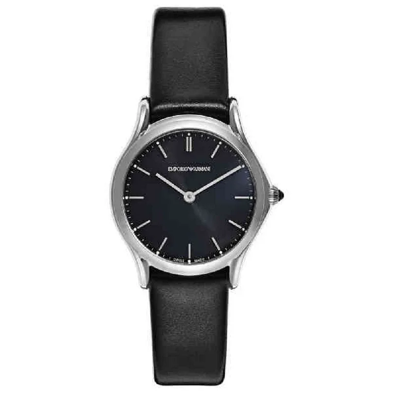 Emporio Armani Swiss Classic Black Sunray Dial Casual women's Watch ARS7012