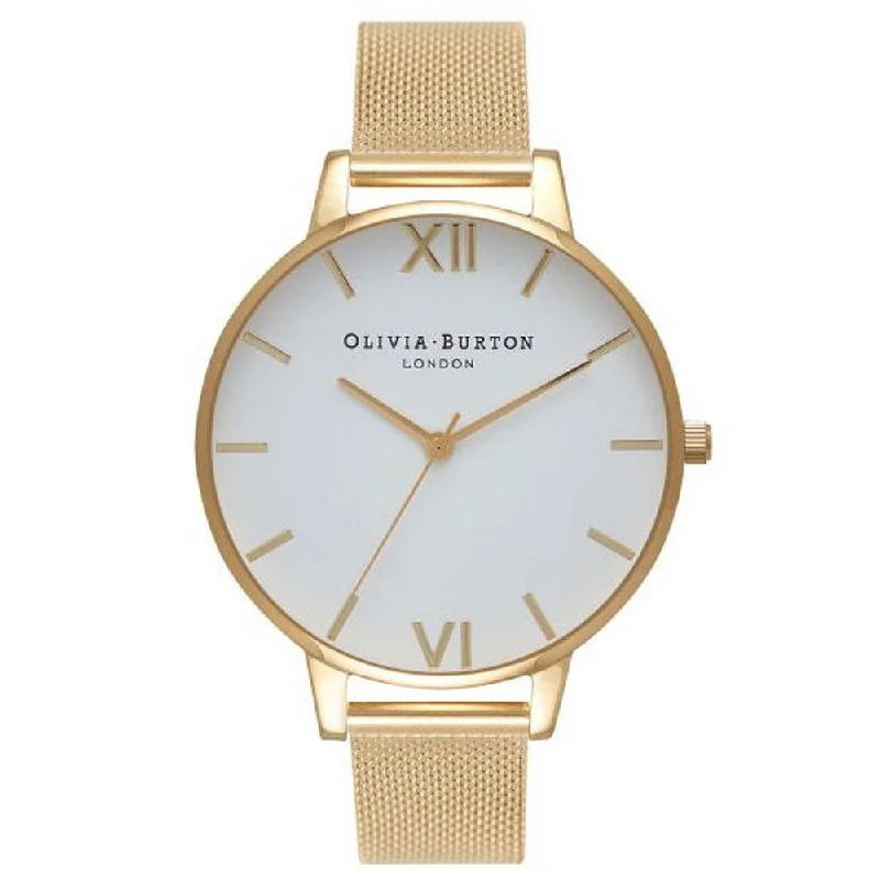 OLIVIA BURTON OB15BD84 White Dial Women's Mesh Watch