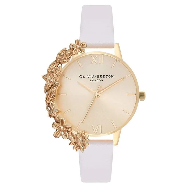 OLIVIA BURTON OB16CB10 Case Cuff Gold Dial Women's Watch