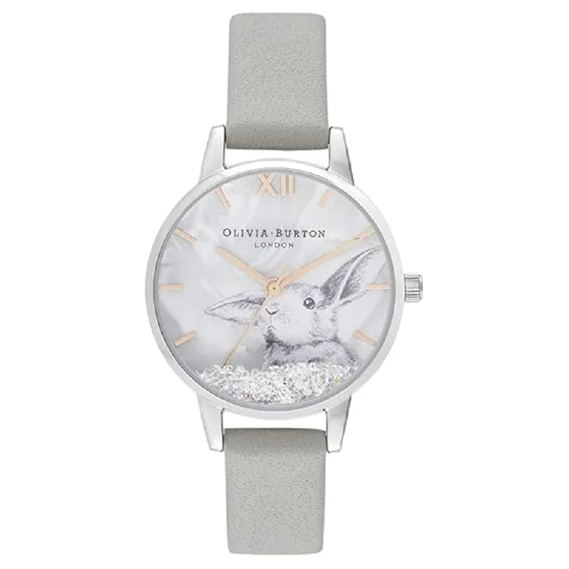 OLIVIA BURTON OB16WL86 Winter Wonderland Dial Gray Strap Women's Watch