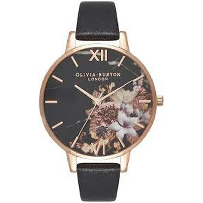 OLIVIA BURTON OB16CS01 Marble Florals Black Dial Women's Watch