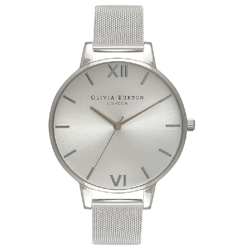 OLIVIA BURTON OB16BD104 Silver Sunray Women's Mesh Watch