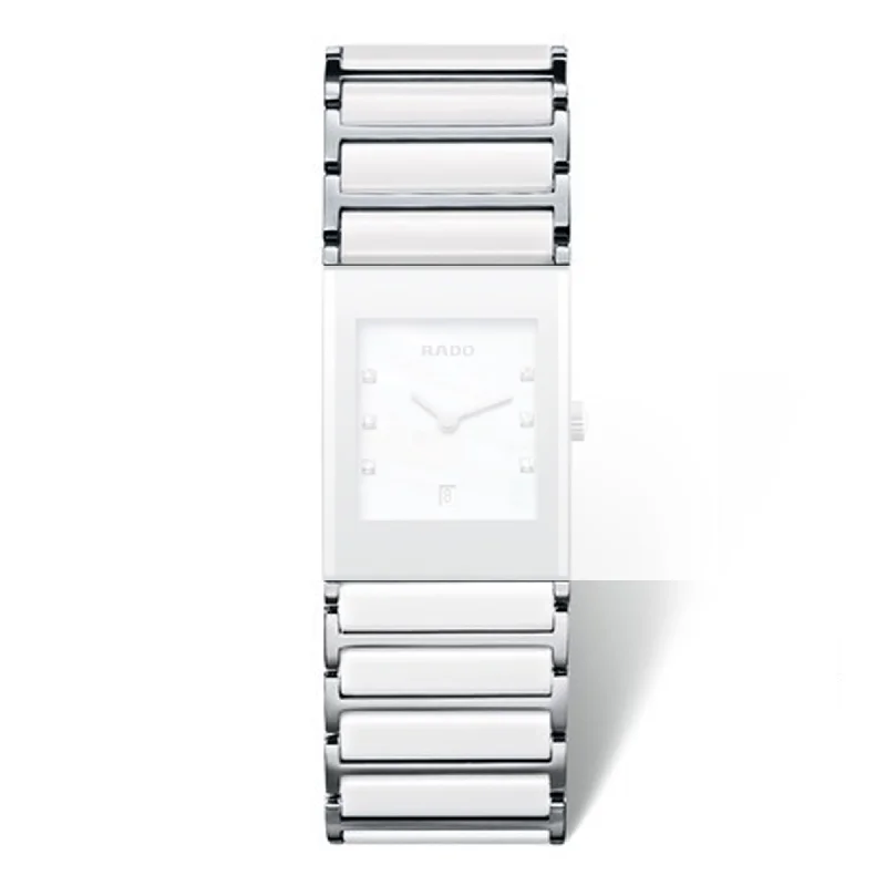 RADO CERAMIC BRACELET WHITE/STEEL POLISHED