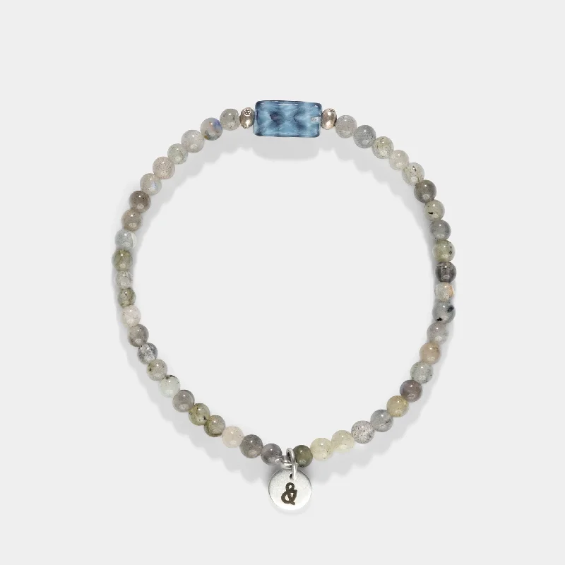 Rough Shore - Labradorite and Silver Bracelet