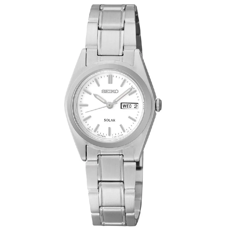 seiko SUT119P1 Solar Champagne Dial Stainless Steel Ladies Watch