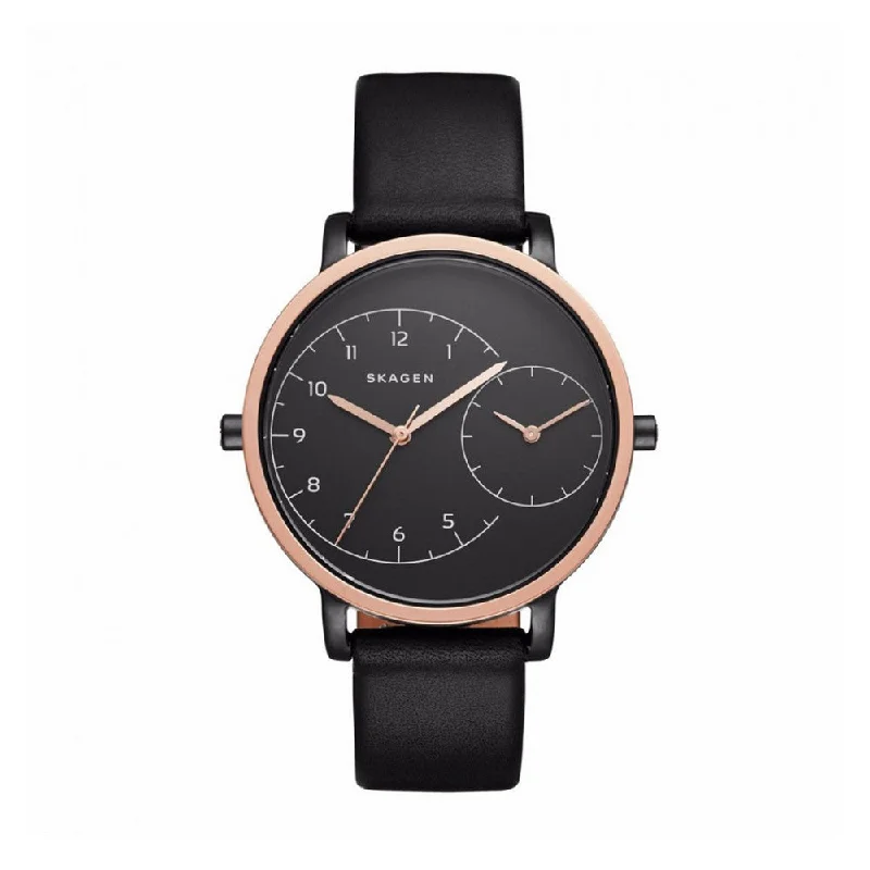 SKAGEN SKW2475 Hagen Black Dial Dual Time Women's Watch