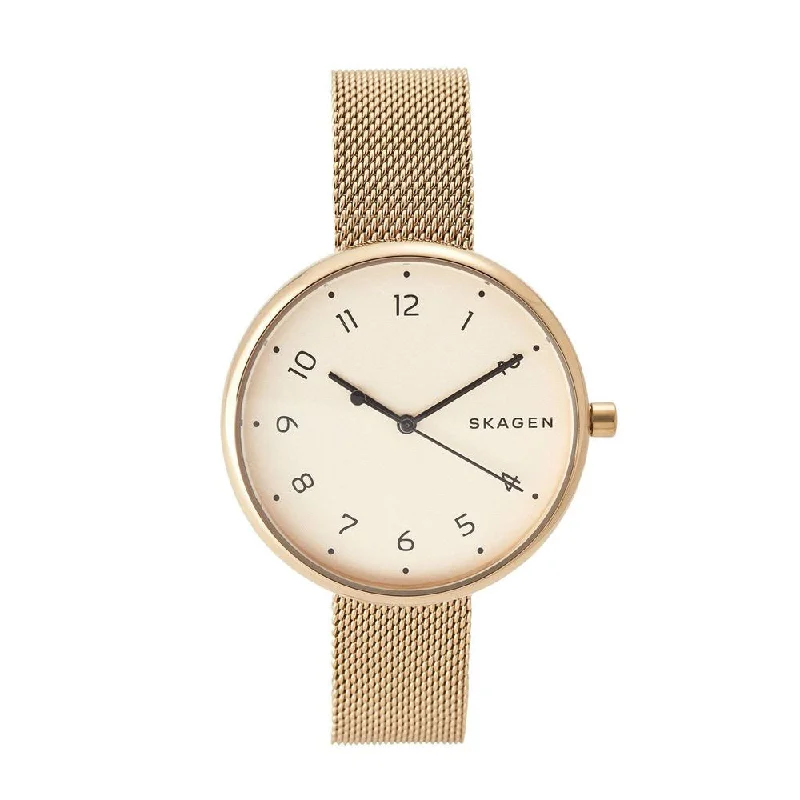 SKAGEN SKW2625 Signatur Gold Tone Steel Women's Mesh Watch