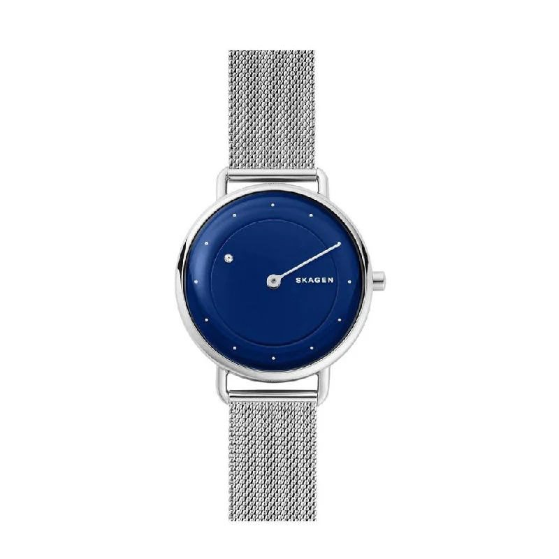 SKAGEN SKW2738 Horizontal Rotating Diamond Quartz Blue Dial Women's Watch